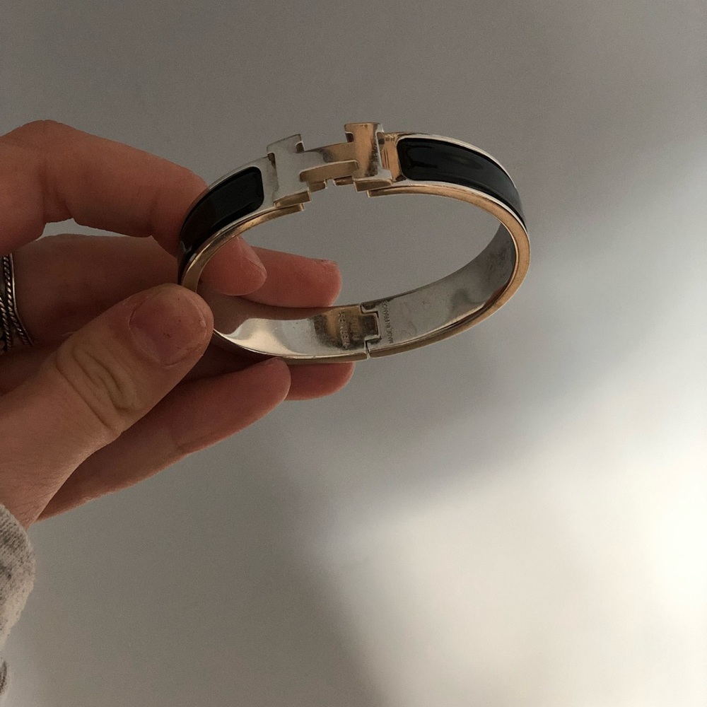 Hermès Click H Bracelet Black